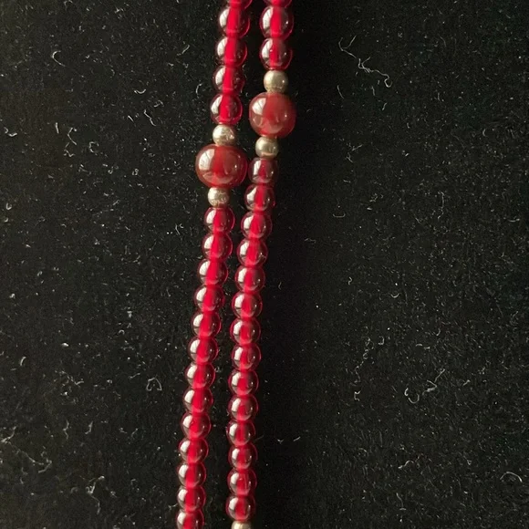 RARE to find. Silpada Sterling Silver & Garnet Necklace